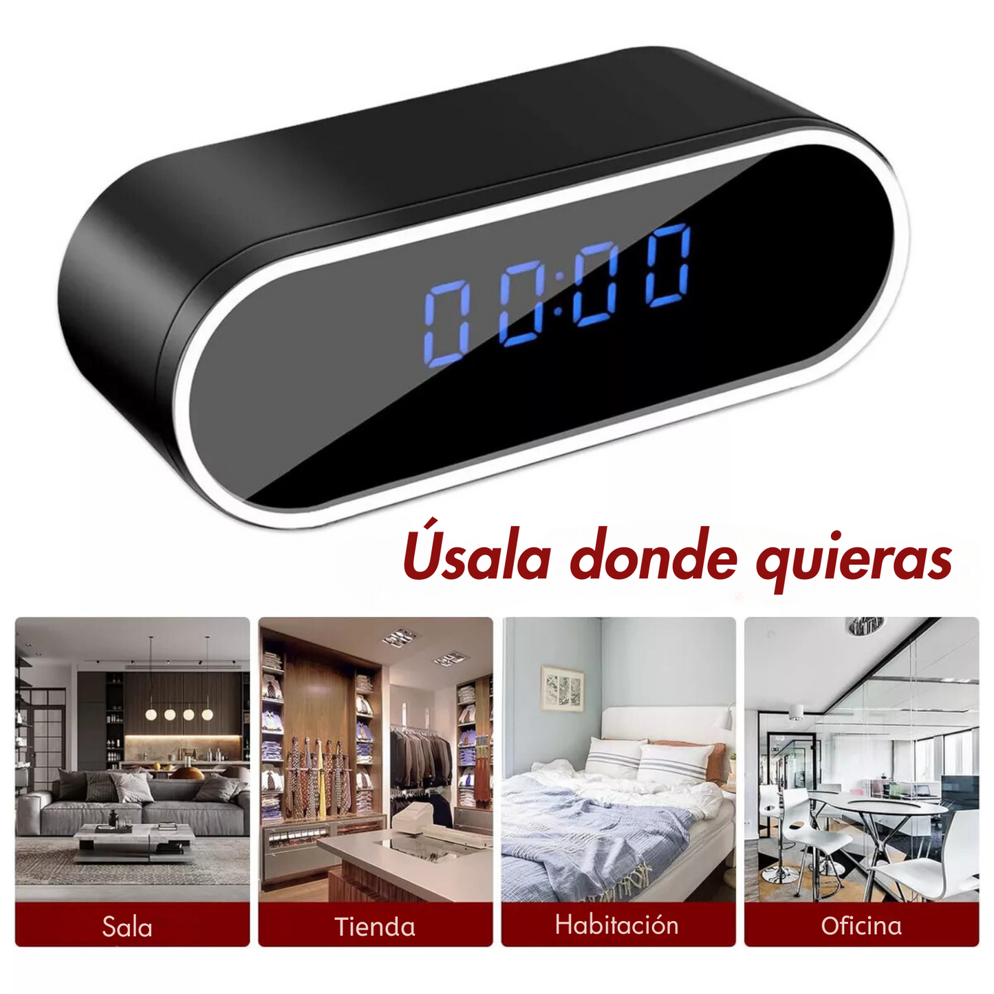 CamClock Pro: Cámara Espía + Reloj | Despertador Todo en Uno