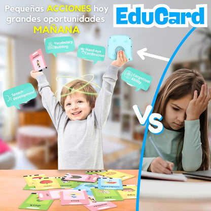 EduCard | Lector de 224 Tarjetas Educativas – Aprende Inglés Jugando