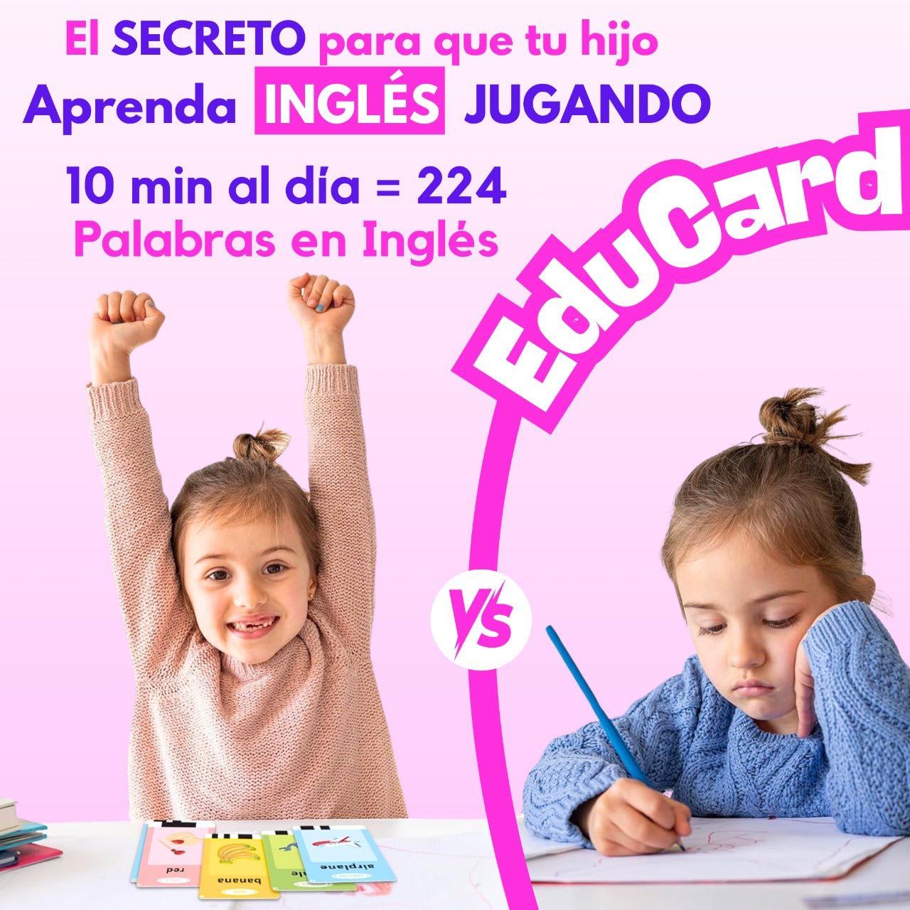 EduCard | Lector de 224 Tarjetas Educativas – Aprende Inglés Jugando