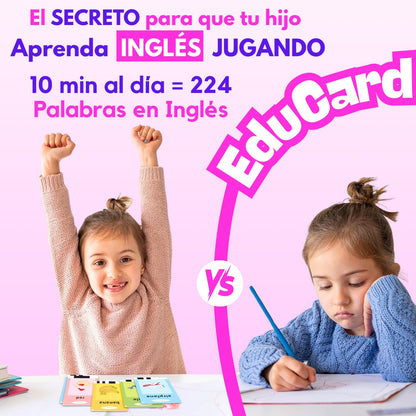 EduCard | Lector de 224 Tarjetas Educativas – Aprende Inglés Jugando